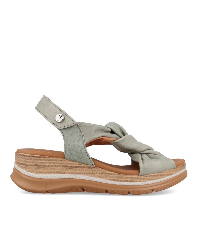 Sandalias Plataforma Paula Urban Sunset 24 335 En Color Verde