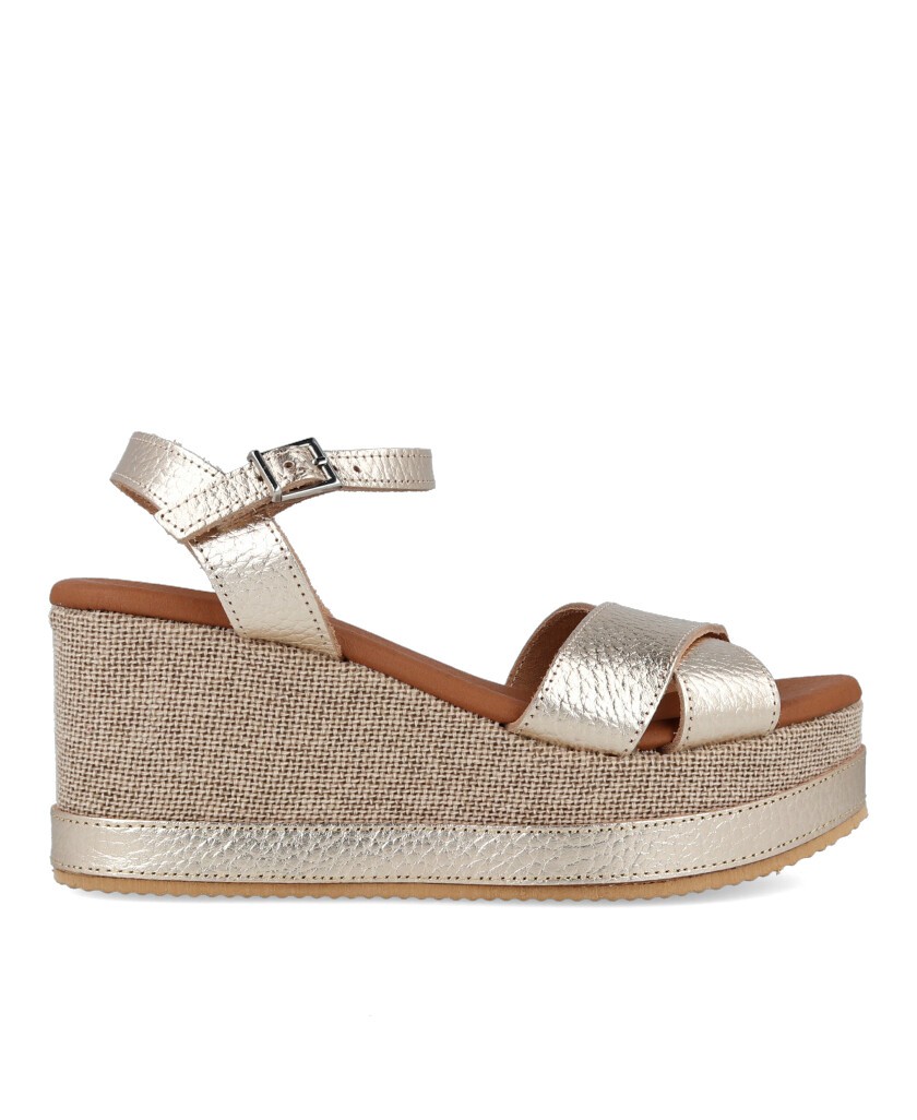 Metallic wedge sandals Catchalot 5736
