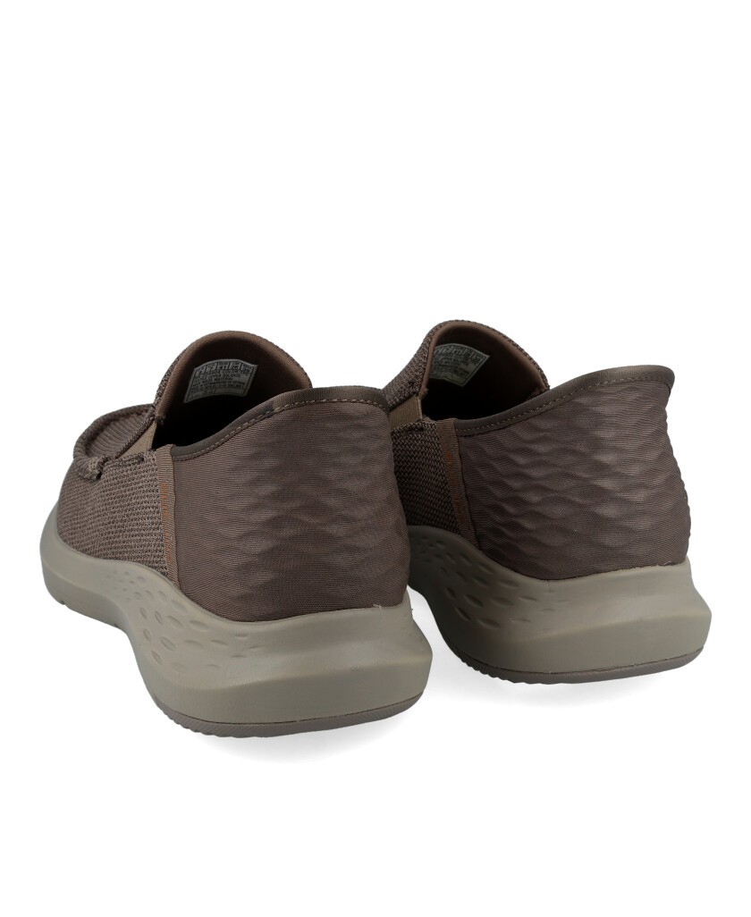 Mocasín deportivo taupe Skechers Slip-Ins Parson