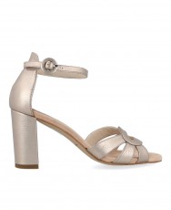 Metallic low heel sandal Marian 53206