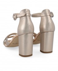 Metallic low heel sandal Marian 53206