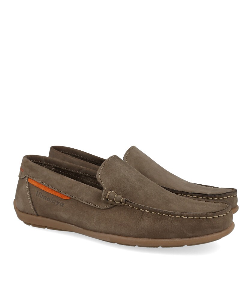 Mocasines de piel Himalaya Nobuck tortola 2198