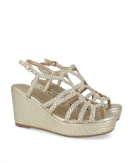 Xti 144056 metallic wedge sandals Xti 144056 metallic wedge sandals