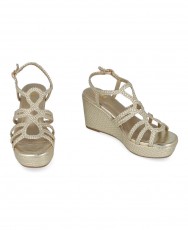 Xti 144056 metallic wedge sandals Xti 144056 metallic wedge sandals
