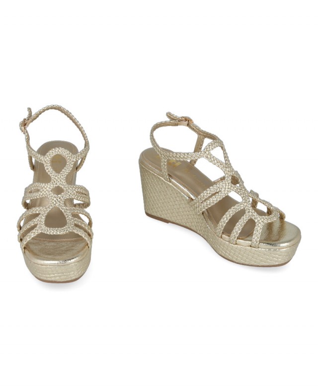 Xti 144056 metallic wedge sandals Xti 144056 metallic wedge sandals