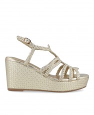 Xti 144056 metallic wedge sandals Xti 144056 metallic wedge sandals