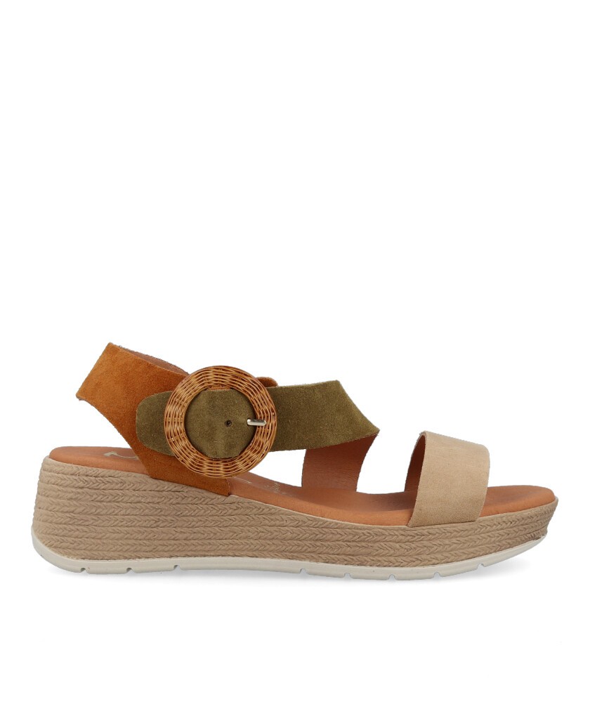 Marila Rosea multicolor women's wedge sandal