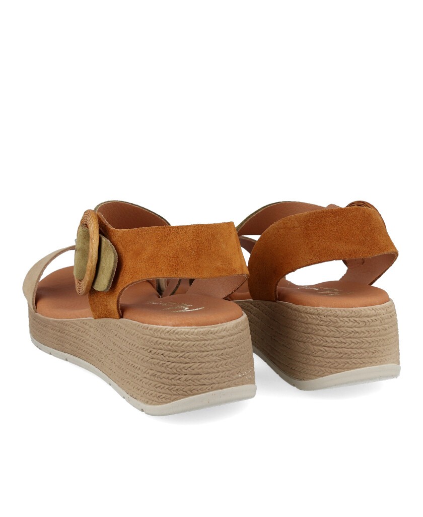 Marila Rosea multicolor women's wedge sandal