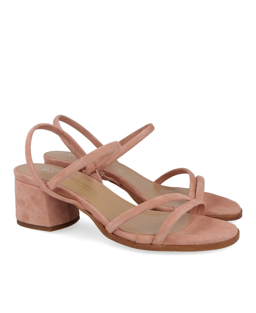 Zapato de tacón bajo color rosa Bryan 2614