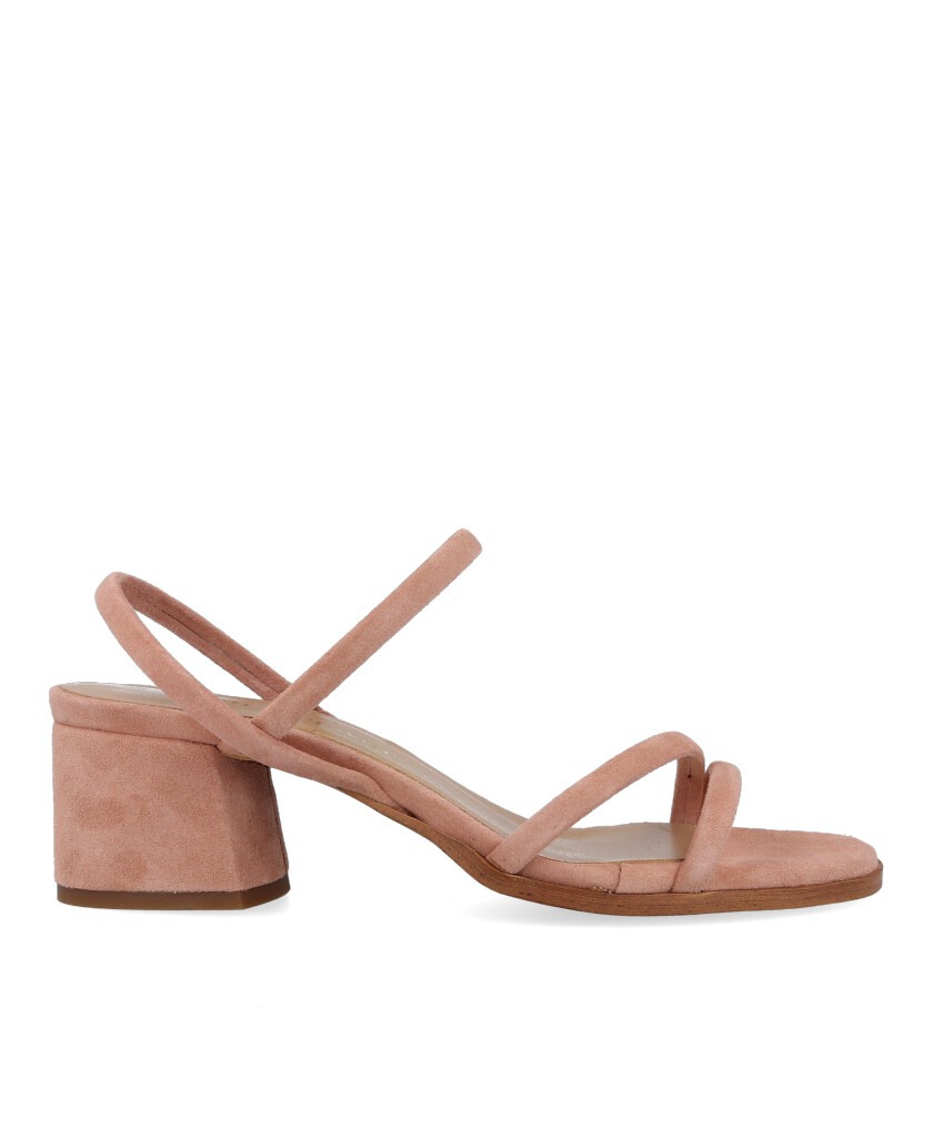 Bryan 2614 pink low heel shoe