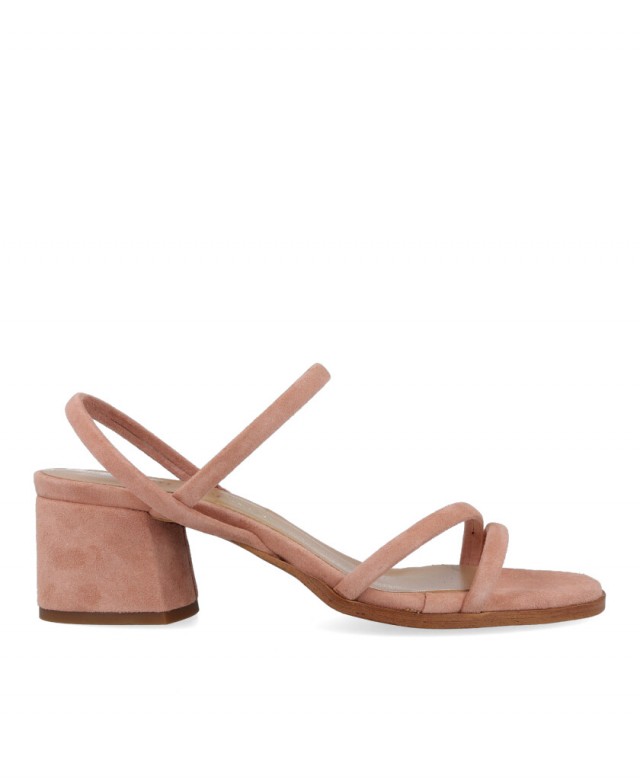 Bryan 2614 pink low heel shoe