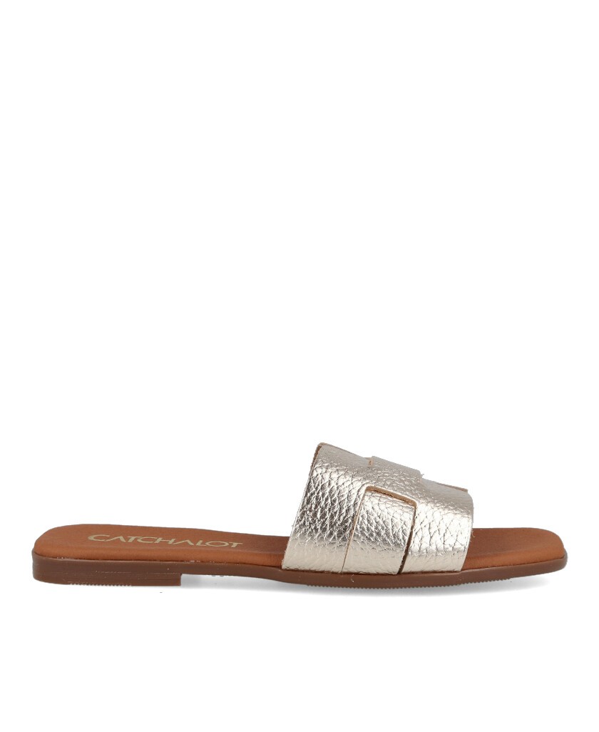 Catchalot 5550 metallic flat sandals