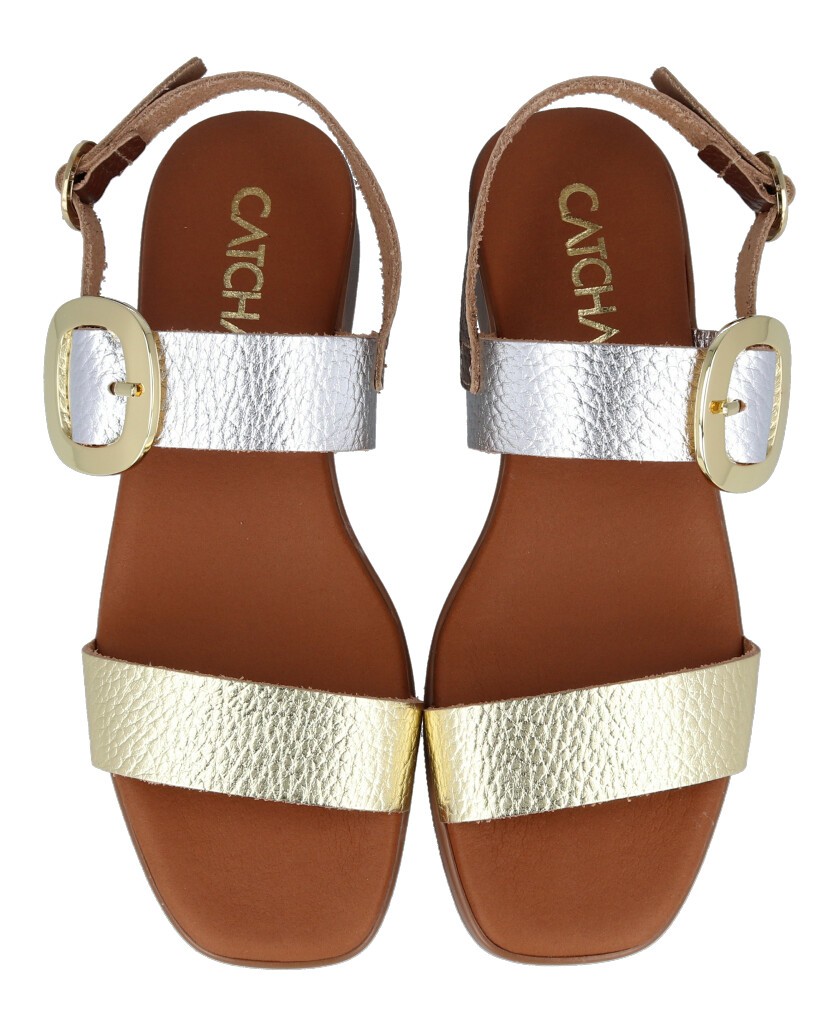 Sandalias de piel metalizadas Catchalot 5609
