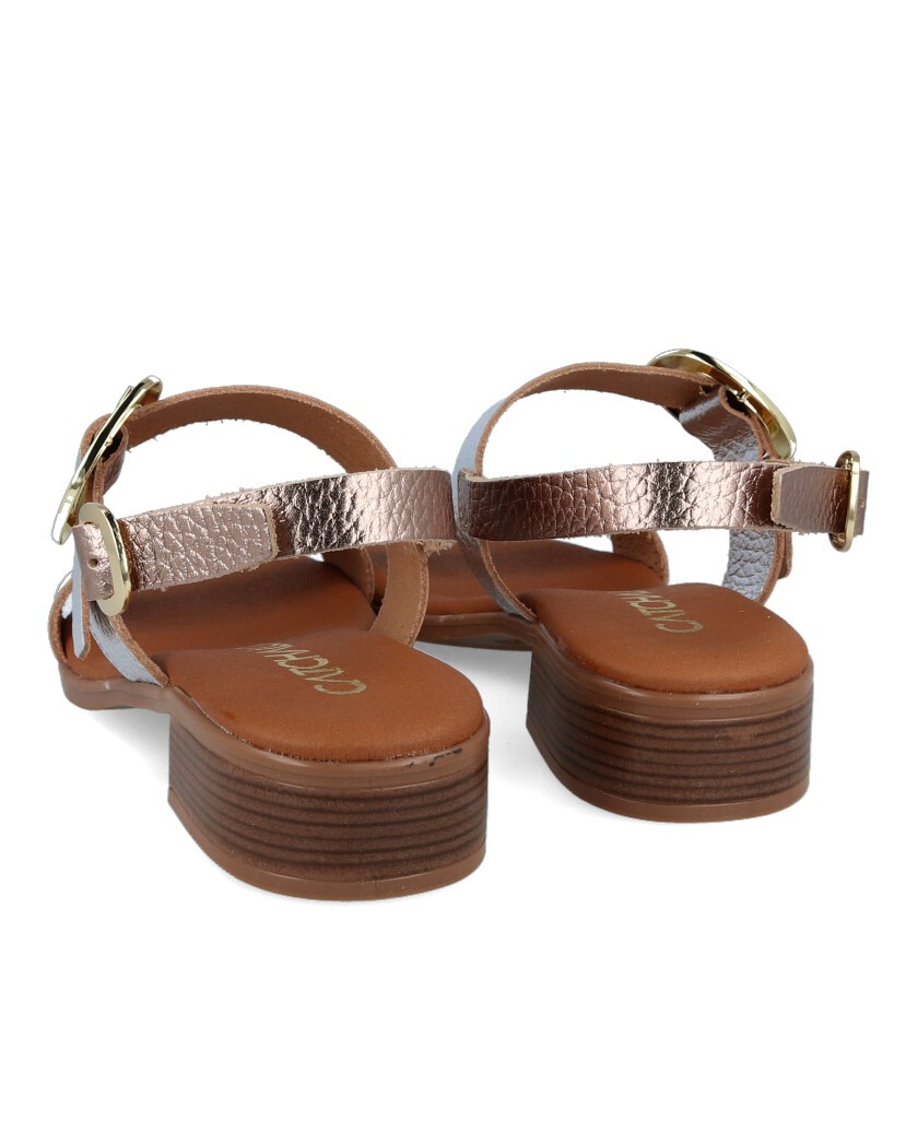 Sandalias de piel metalizadas Catchalot 5609