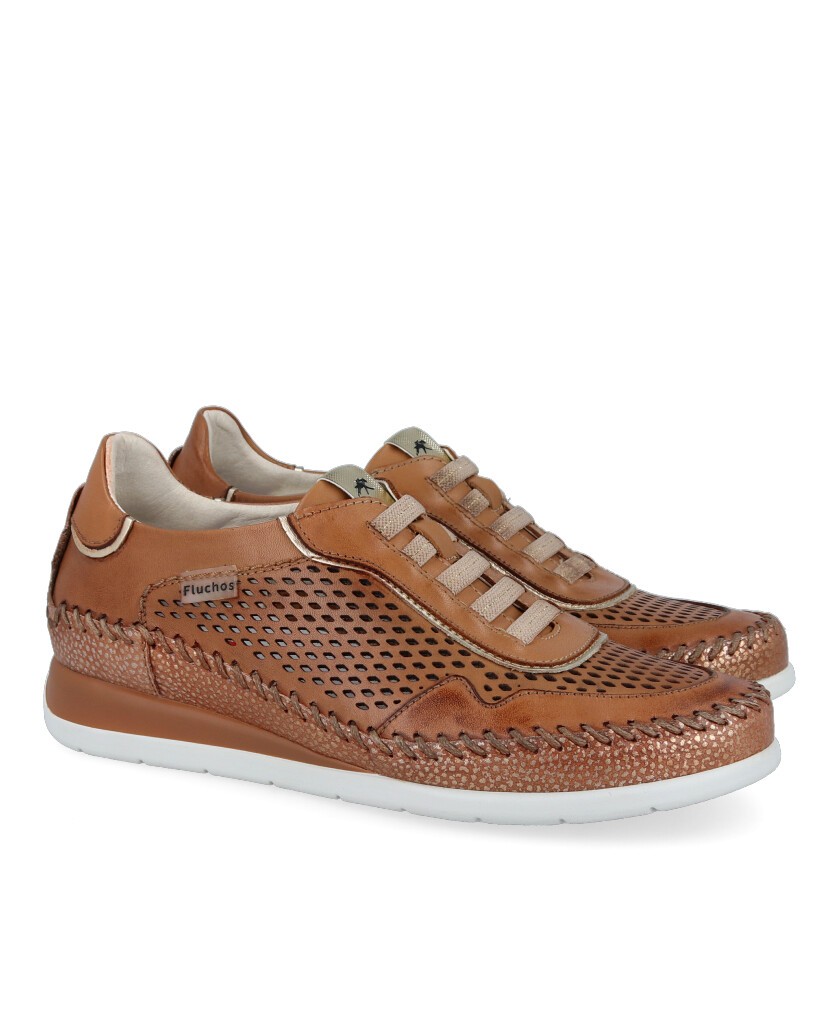Women's brown sneakers Fluchos Sella F2143