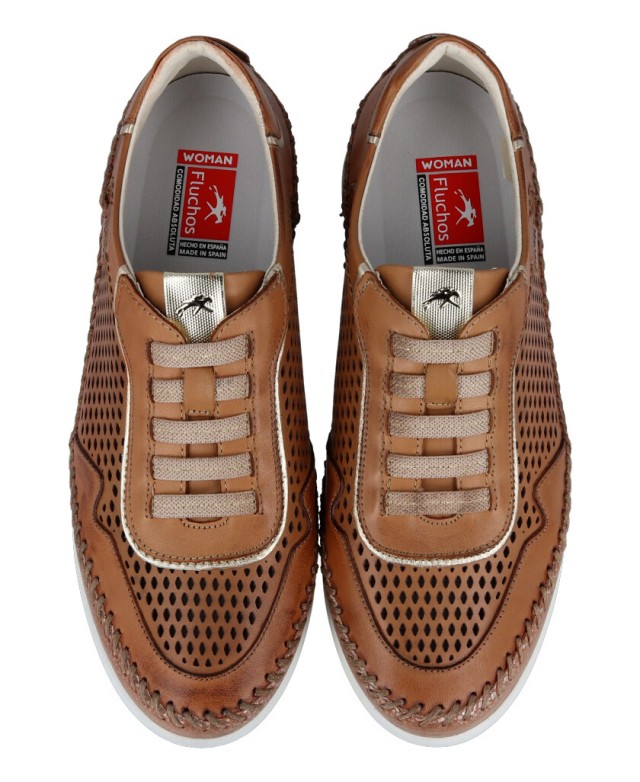 Sneakers marrones de mujer Fluchos Sella F2143