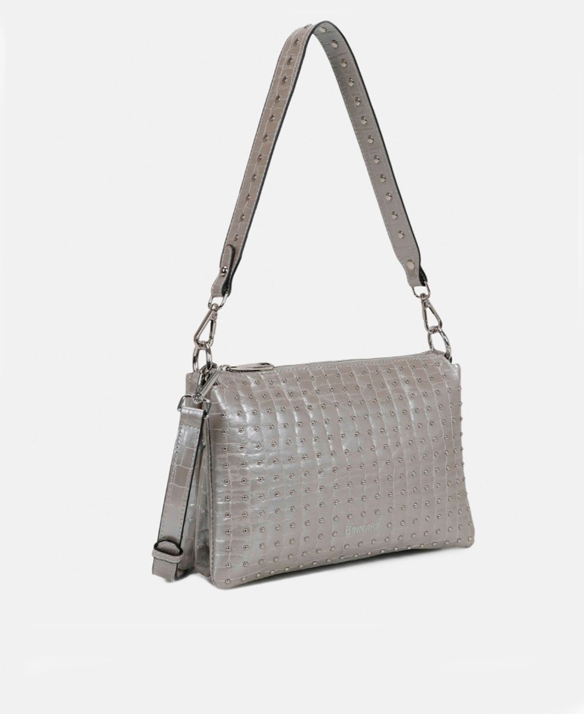 Bolso bandolera metalizado Binnari Navia 20572