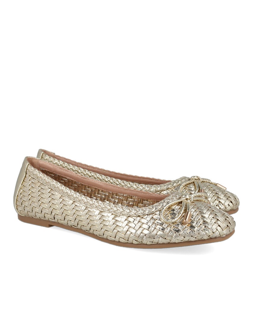 D'angela DRL28239 metallic flat ballerinas