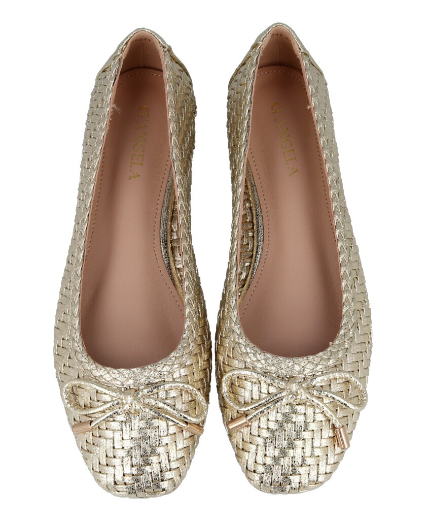 D'angela DRL28239 metallic flat ballerinas