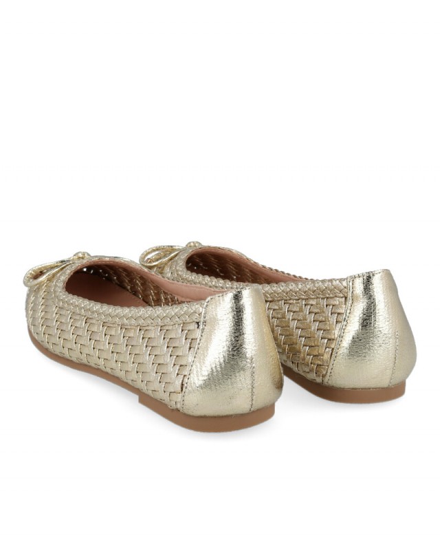D'angela DRL28239 metallic flat ballerinas