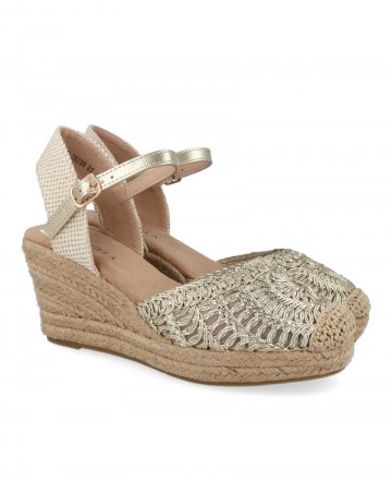 Metallic wedge espadrilles D'angela DRL28239