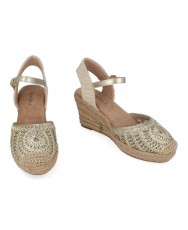 Metallic wedge espadrilles D'angela DRL28239