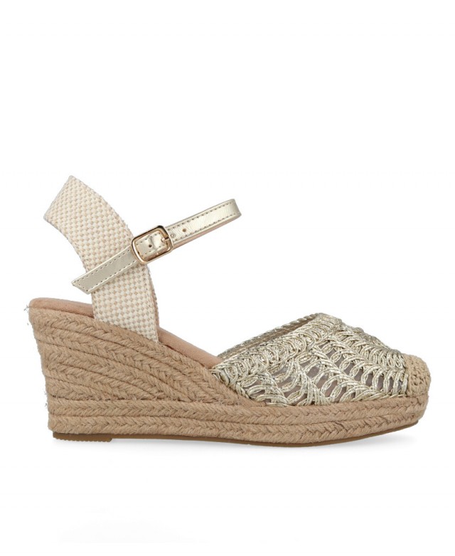 Metallic wedge espadrilles D'angela DRL28239