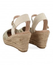 Metallic wedge espadrilles D'angela DRL28239
