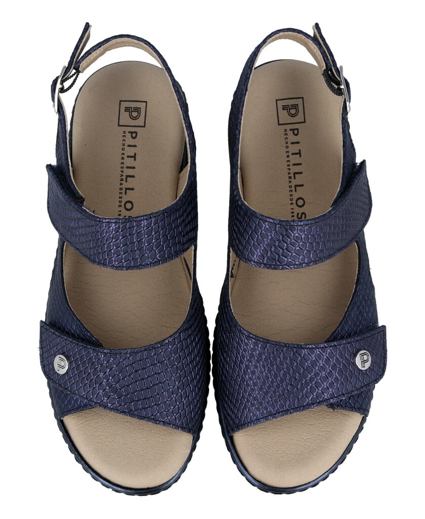 Navy blue open sandal Pitillos 10300