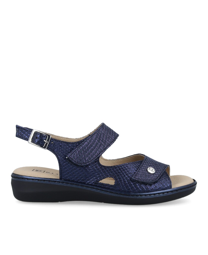 Navy blue open sandal Pitillos 10300
