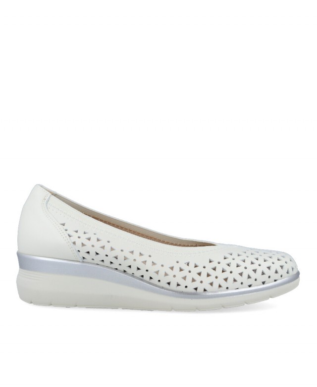Zapato blanco de salón para mujer Pitillos 10372
