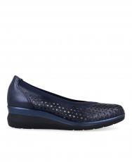 Navy blue women's pumps Pitillos 10371