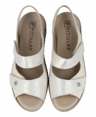 Pitillos 10312 beige women's wedge sandals