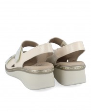 Pitillos 10312 beige women's wedge sandals