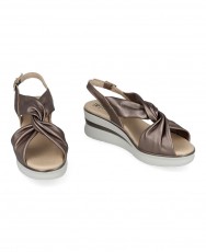 Pitillos 10365 metallic wedge sandals