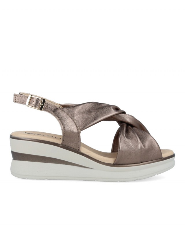 Pitillos 10365 metallic wedge sandals