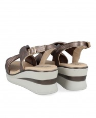 Pitillos 10365 metallic wedge sandals