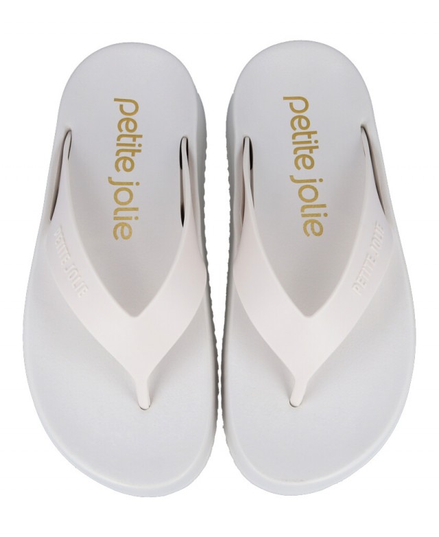 White flip flops Petite Jolie Basic PJ6818 White flip flops Petite Jolie Basic PJ6818