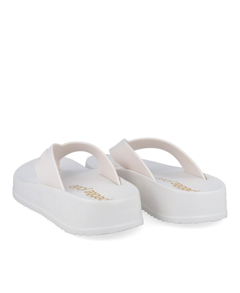 White flip flops Petite Jolie Basic PJ6818