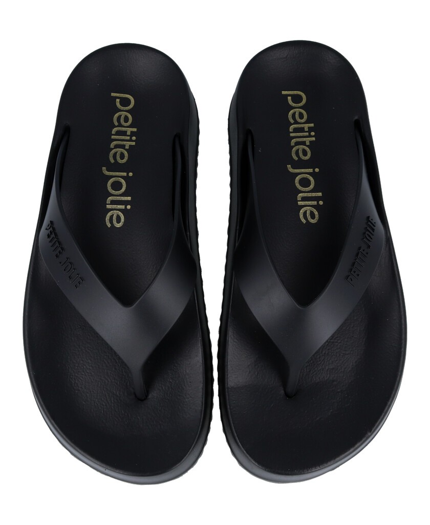 Sandalias goma negras Basic Petite Jolie PJ6818