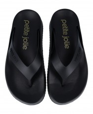 Sandalias goma negras Basic Petite Jolie PJ6818 Sandalias goma negras Basic Petite Jolie PJ6818