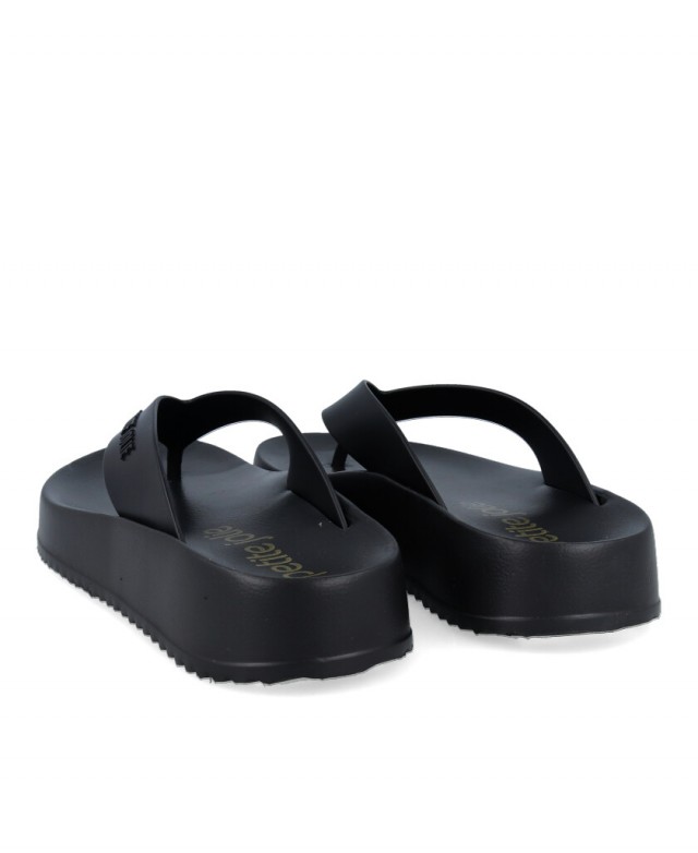 Sandalias goma negras Basic Petite Jolie PJ6818 Sandalias goma negras Basic Petite Jolie PJ6818