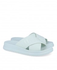 Petite Jolie 6812II Water Green Casual Slide Sandal