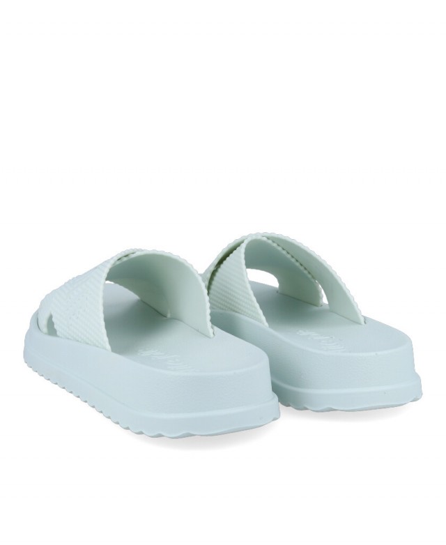 Petite Jolie 6812II Water Green Casual Slide Sandal