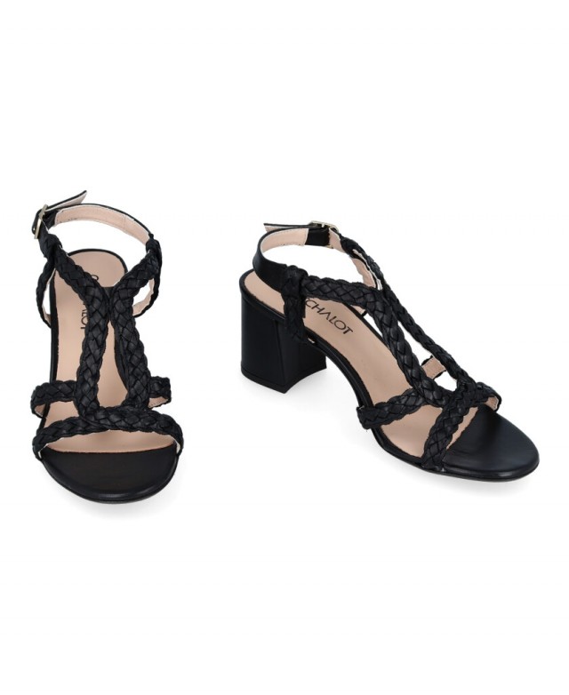 Patricia Miller Lavanda 6768 Black Heel Sandal