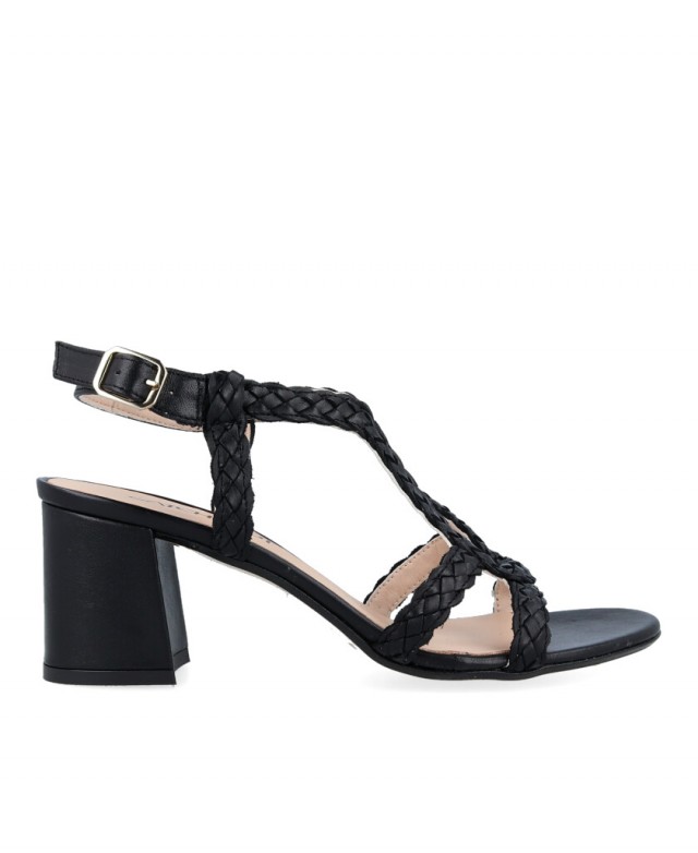 Patricia Miller Lavanda 6768 Black Heel Sandal