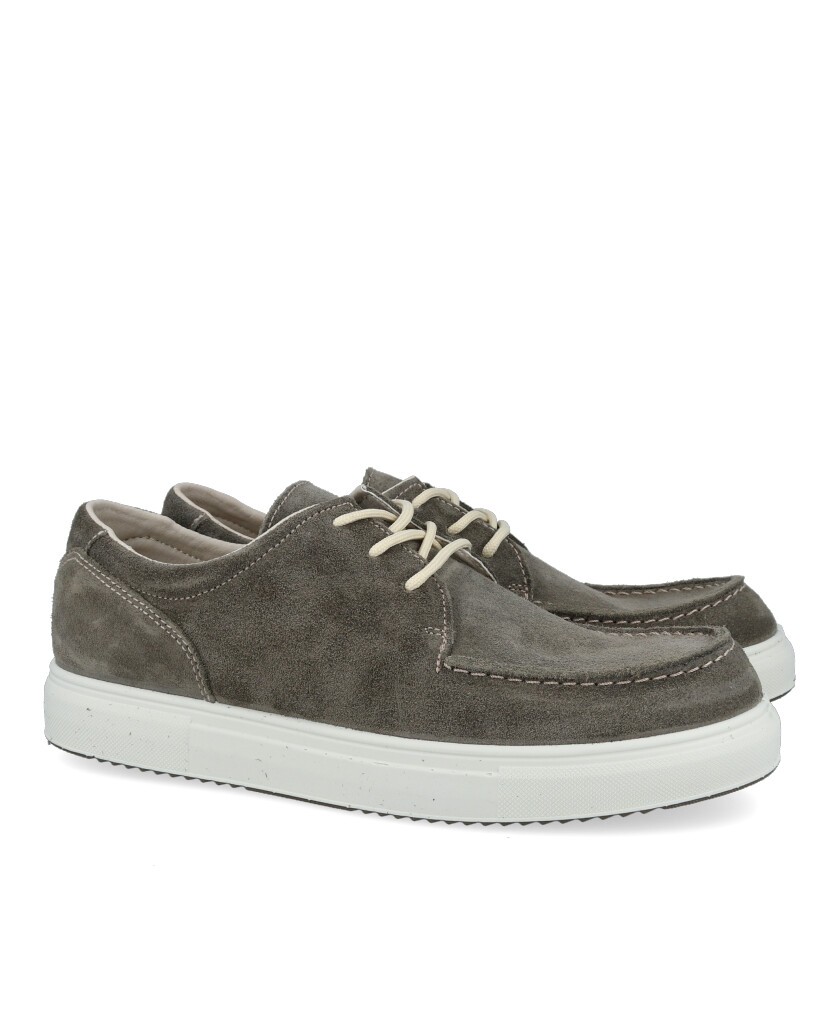 Imac 752510 Khaki Suede Leather Casual Shoe