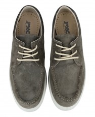 Zapato casual de piel de serraje caqui imac 752510