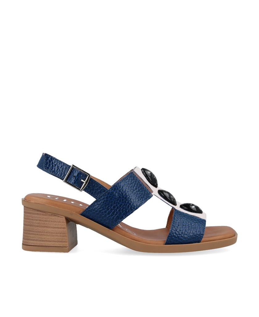 Catchalot blue beaded sandals 54164