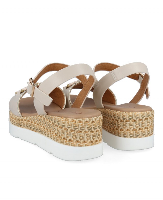 Repo Phil Gatiér 50248 Beige Wedge Sandal